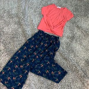 Knit works girls outfit size medium 10/12